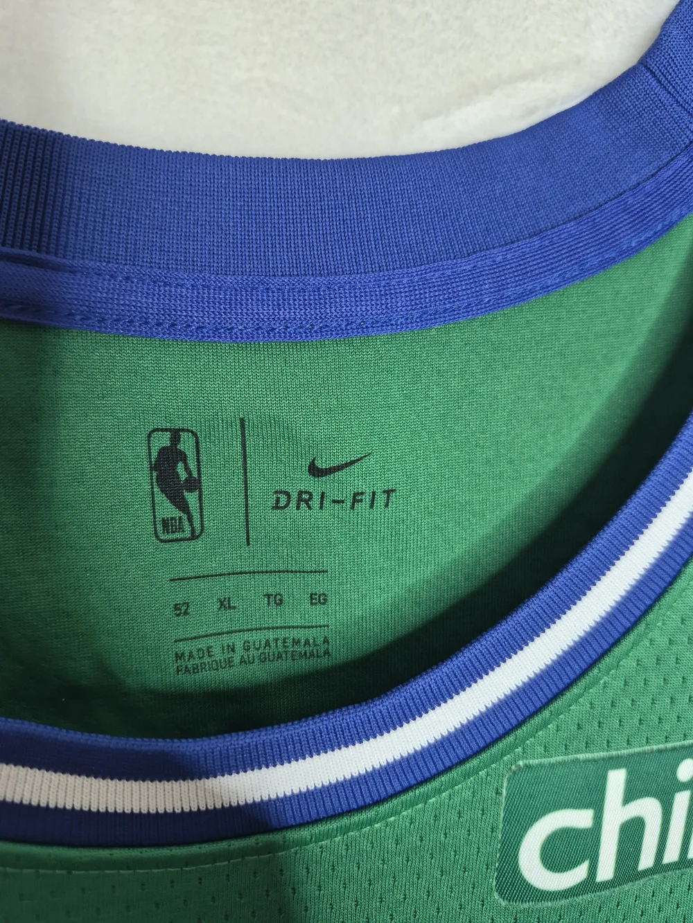 Nike NBA Dallas Mavericks Luka Doncic 77 Green City Edition Jersey Size XL 52